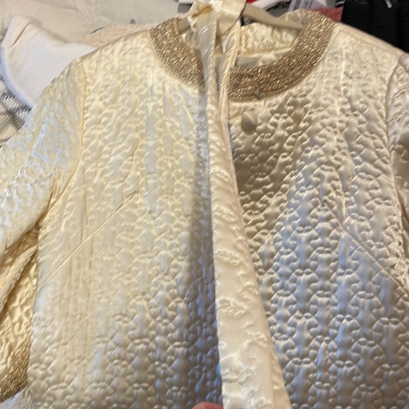 VINTAGE 1960s off white Rare Robe.size 16 - Picture 5 of 11